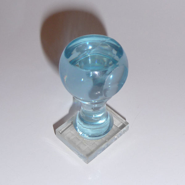 Guitar Chord Stamp Large Light Blue Acrylic 